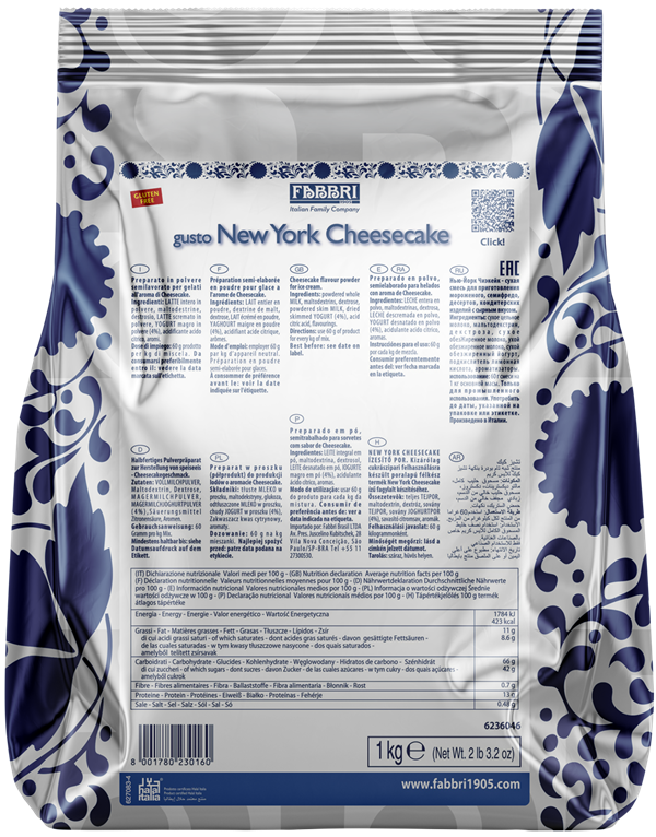 FABBRI NEW YORK CHEESECAKE 1kg