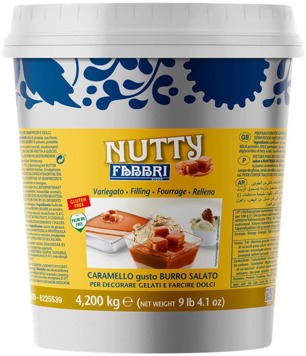 FABBRI SALTED BUTTER CARAMEL NUTTY FILLING 4,2 KG