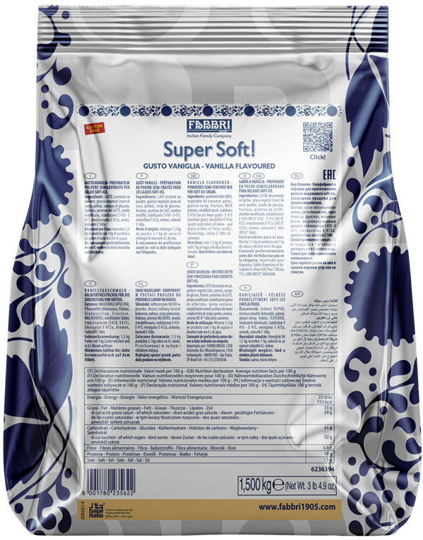 FABBRI SUPERSOFT VANILIJA 1,5kg